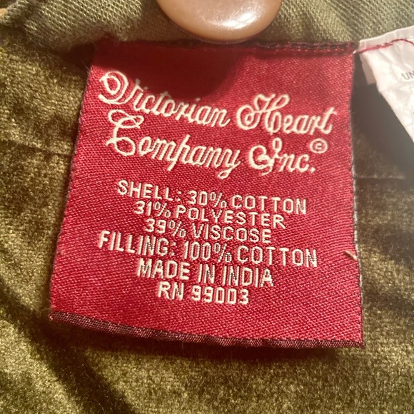 Victorian Heart Company quilted brown velvet throw pillow covers Boho Chic three - Picture 8 of 10